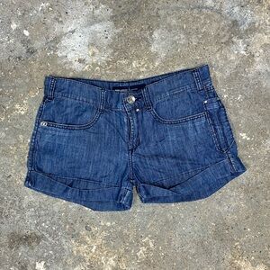 Miss Sixty Dark Denim Mini Shorts